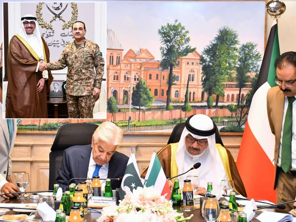 🛡️ کویت کے وزیر دفاع کا دورہ پاکستان؛ دونوں ممالک کے درمیان دفاعی تعاون کے نئے معاہدے پر دستخط، جی ایچ کیو میں آرمی چیف سے ملاقات