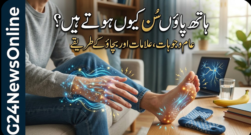 ہاتھ پاؤں سن ہونے کی عام وجوہات کیا ہوسکتی ہیں؟ ہاتھ پاؤں سن ہونے کی عام وجوہات کیا ہوسکتی ہیں؟