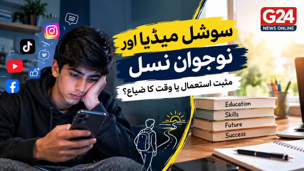 سوشل میڈیا اور نوجوان نسل: مثبت استعمال یا وقت کا ضیاع؟