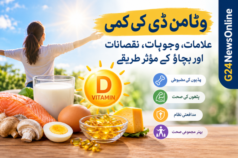 وٹامن ڈی کی کمی: علامات، وجوہات، نقصانات اور بچاؤ کے مؤثر طریقے